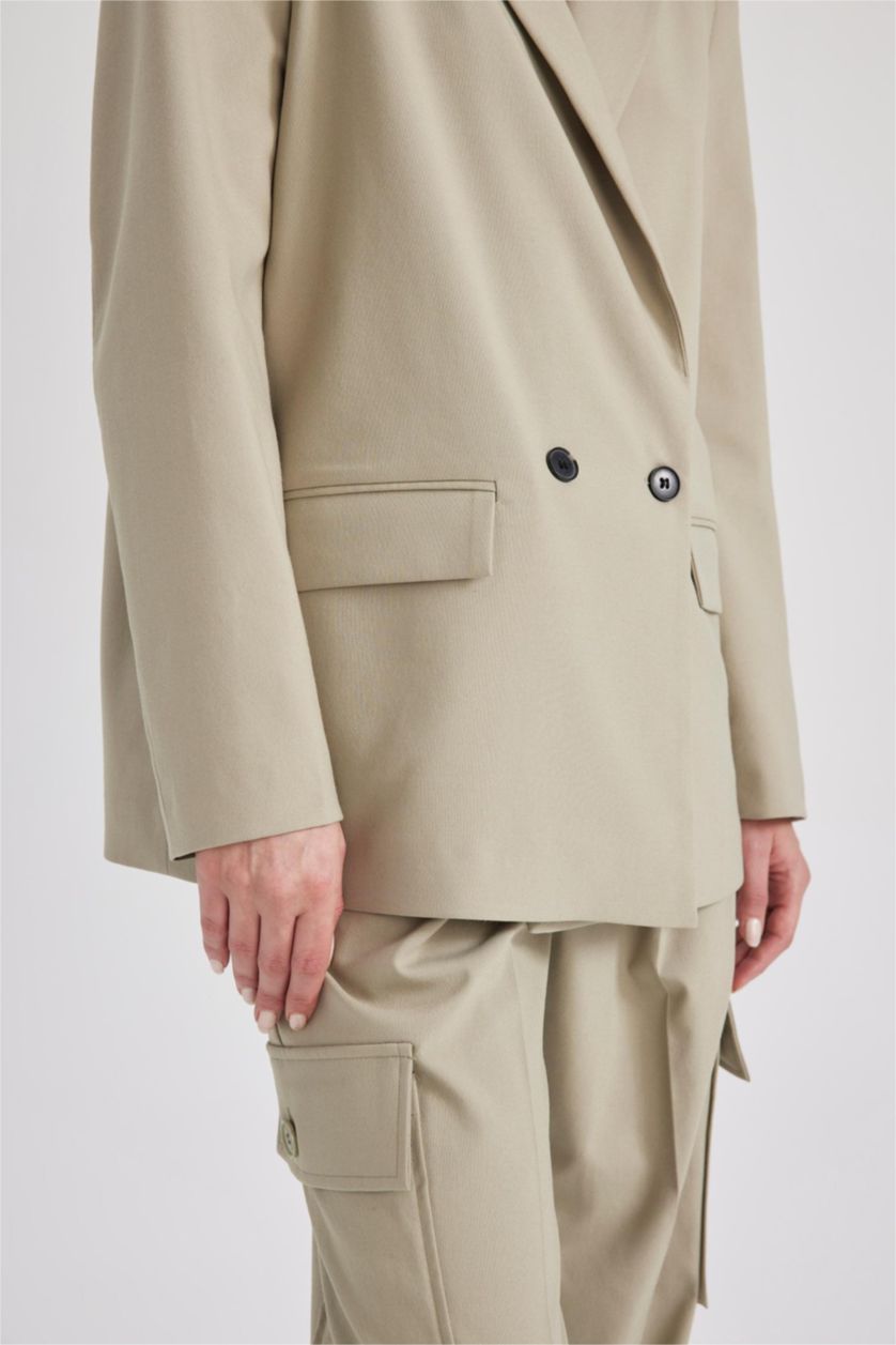 WOMAN Light Khaki Loose Fit Blazer