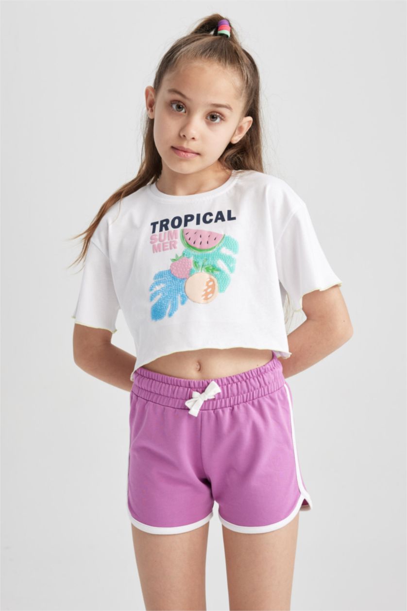 GIRLS & TEENS Purple شورت