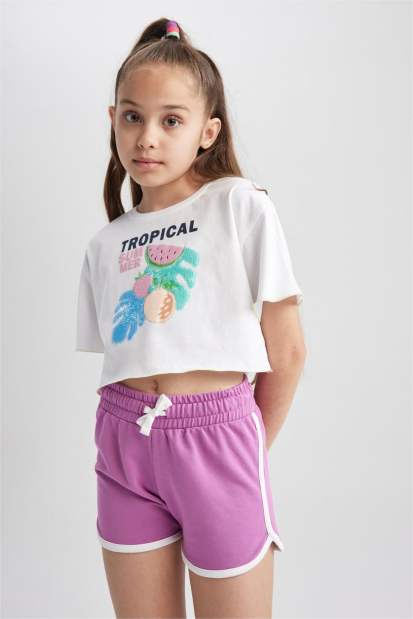 GIRLS & TEENS Purple شورت
