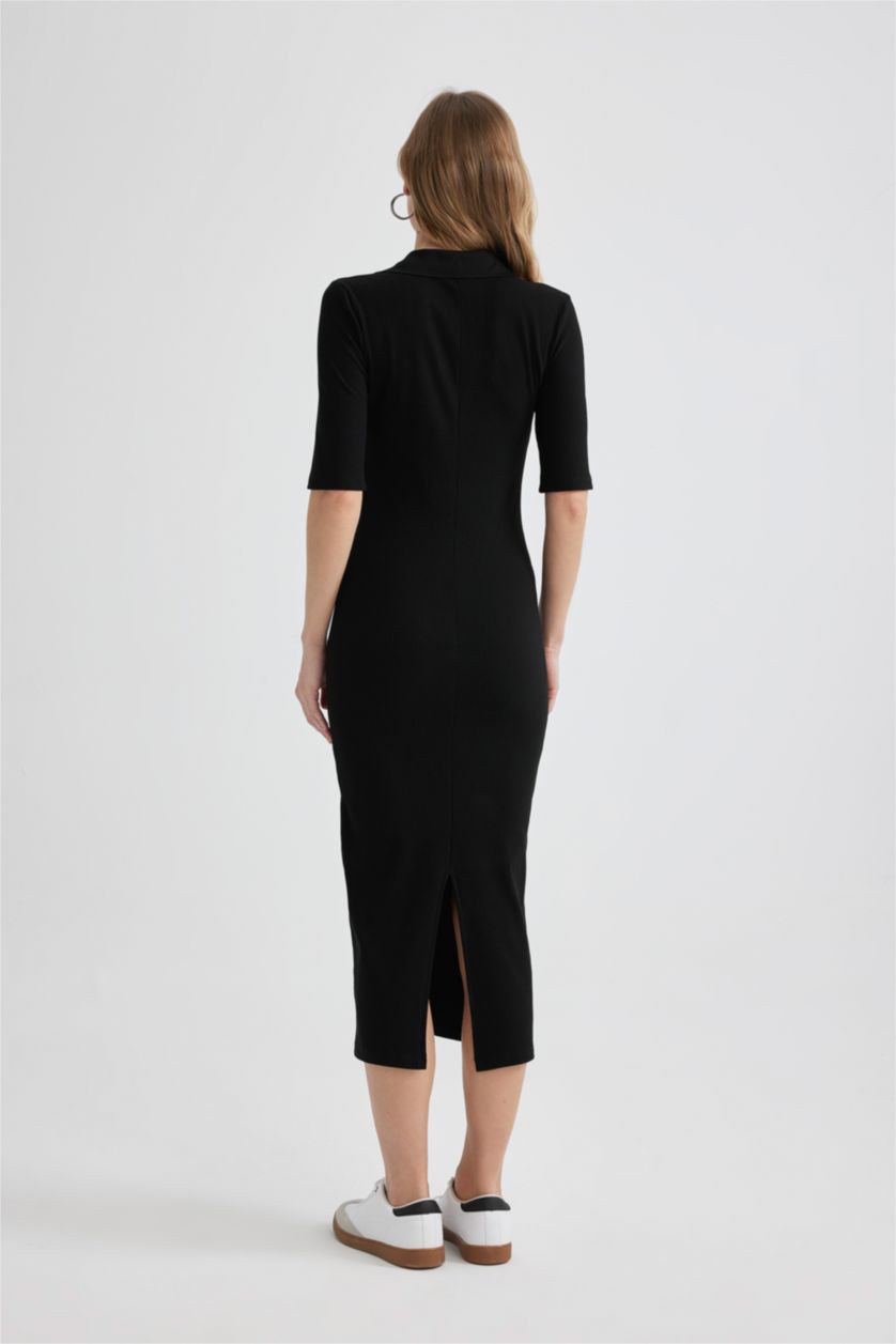 WOMAN Black Camisole Midi Dress