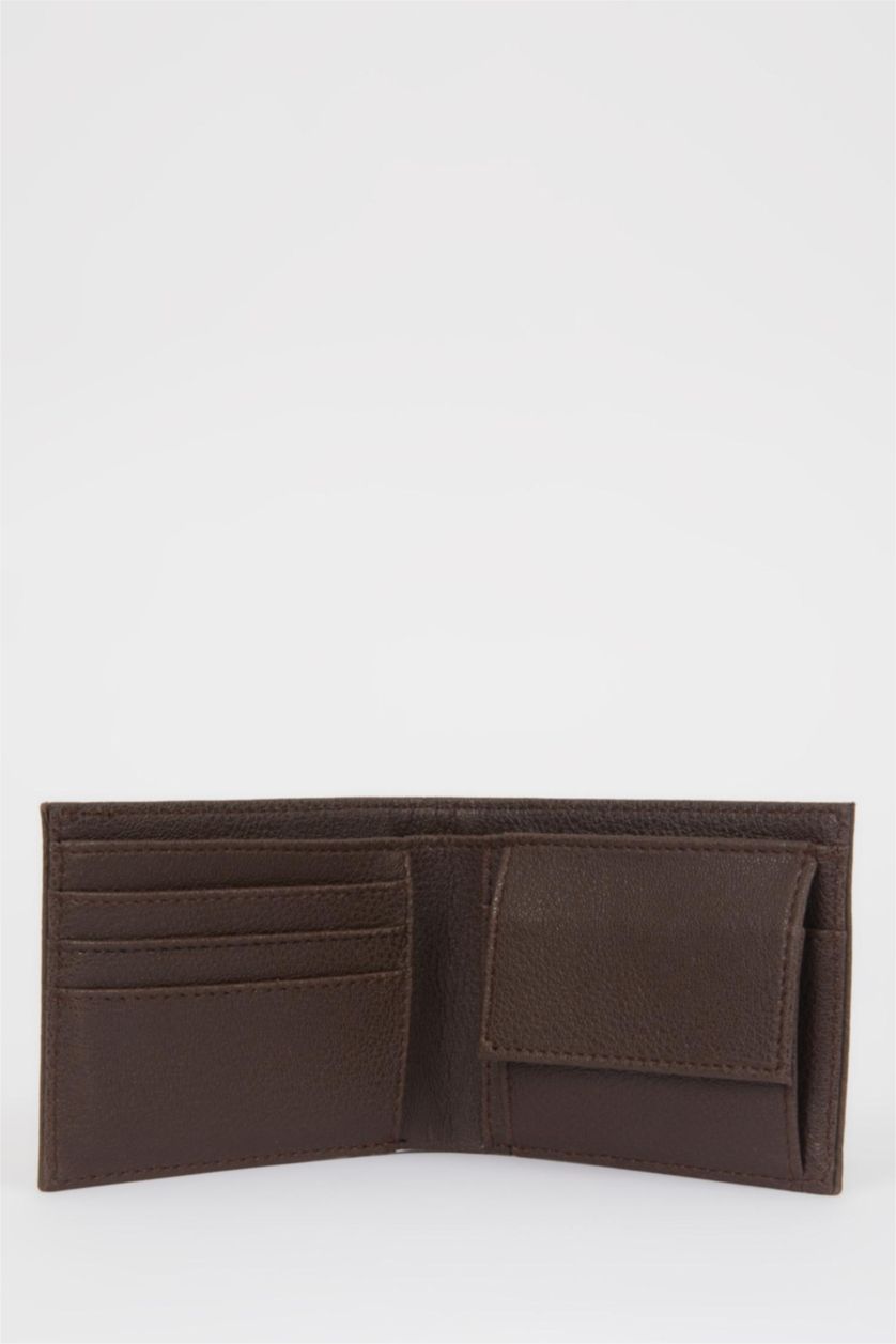 رجال بني محفظة جلد صناعي