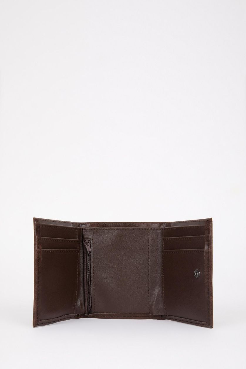 Erkek Kahve Erkek Suni Deri Cüzdan