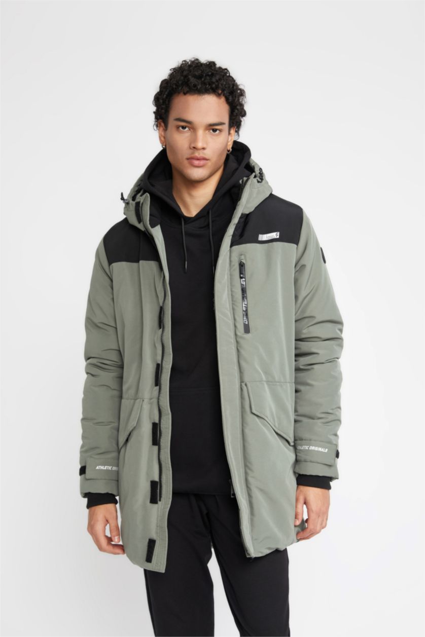 MAN Light Khaki DeFactoFit Water Repellent Regular Fit Puffer Jacket