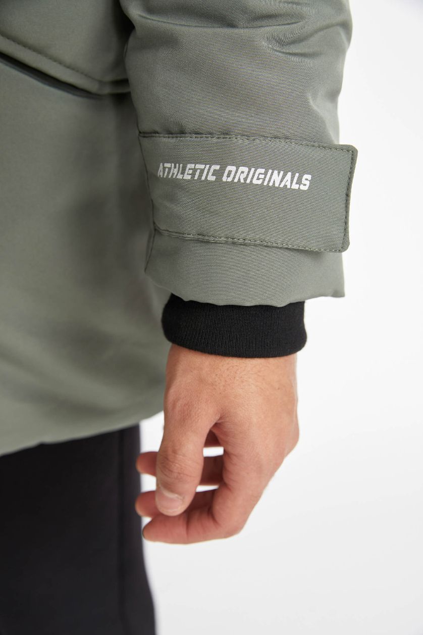 MAN Light Khaki DeFactoFit Water Repellent Regular Fit Puffer Jacket