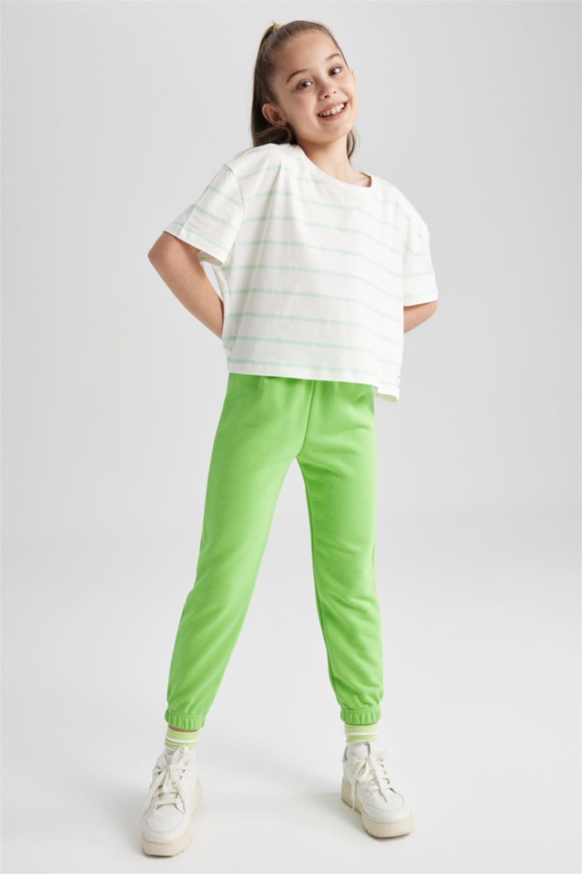 GIRLS & TEENS Neon Green Girl Jogger Trousers