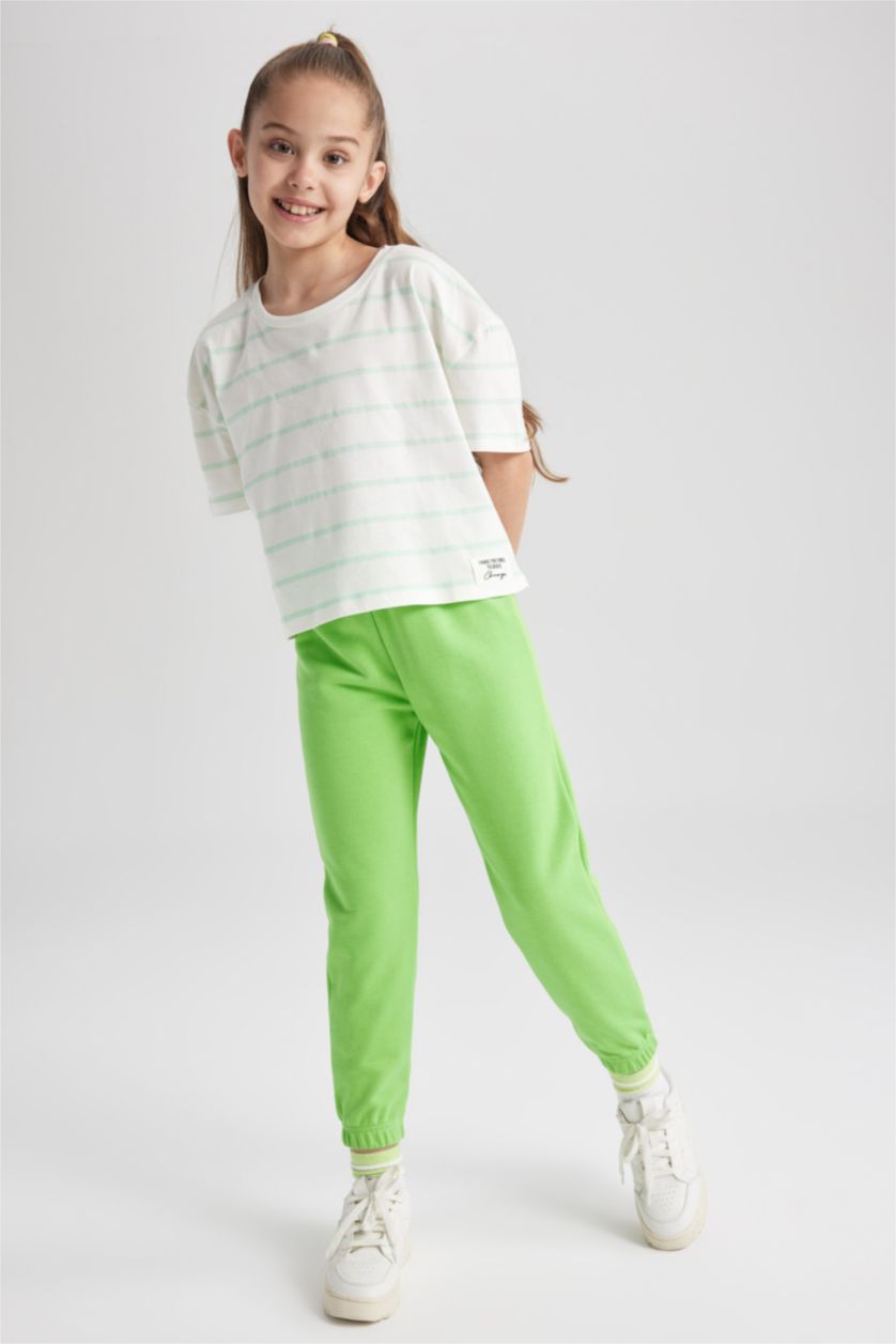 GIRLS & TEENS Neon Green Girl Jogger Trousers