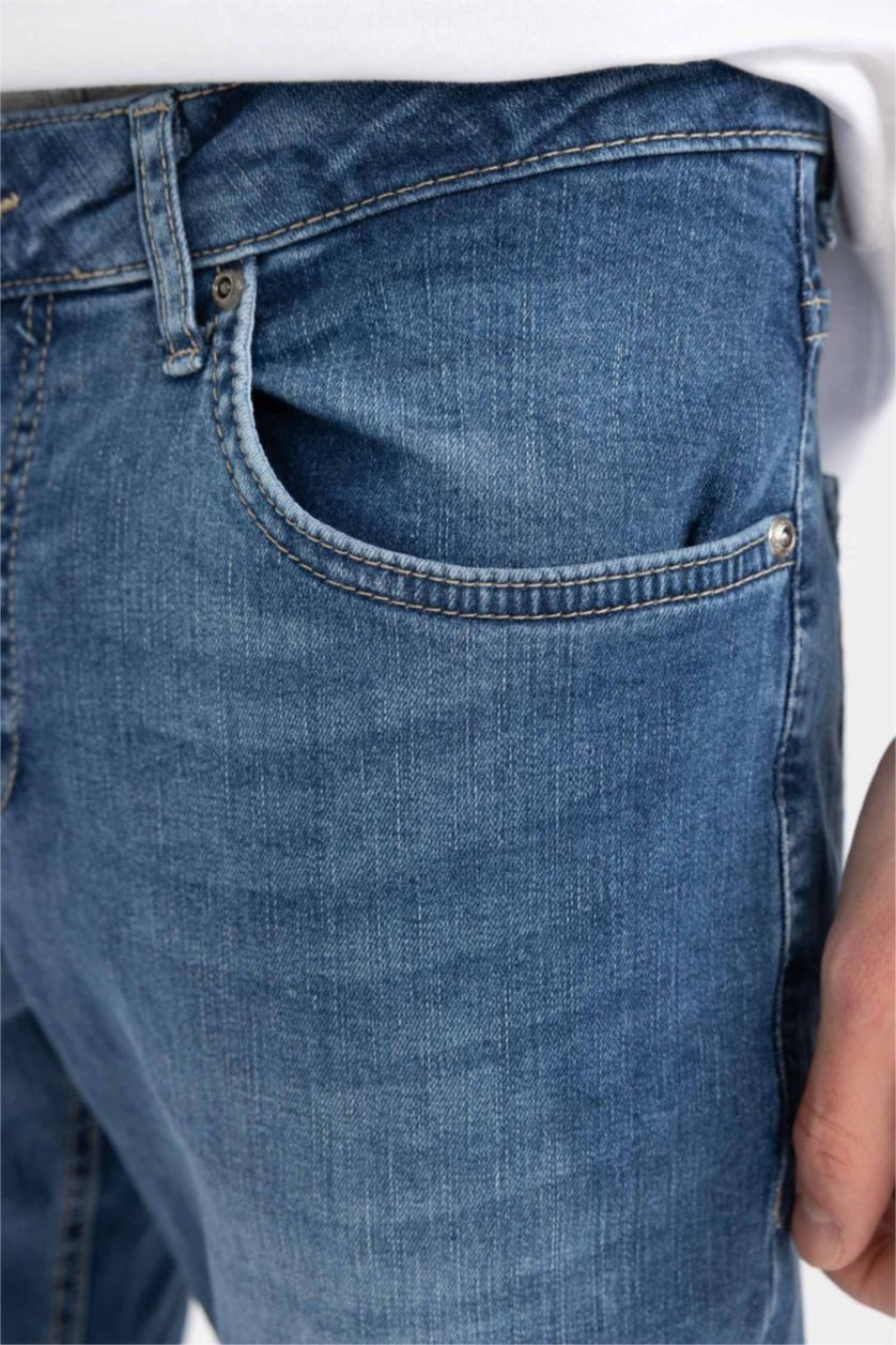 رجال أزرق بنطلون جينز كارلو سليم فيت