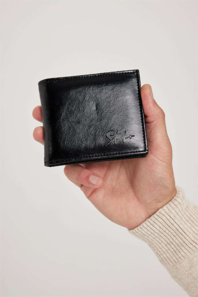 Erkek Siyah Erkek Suni Deri Cüzdan