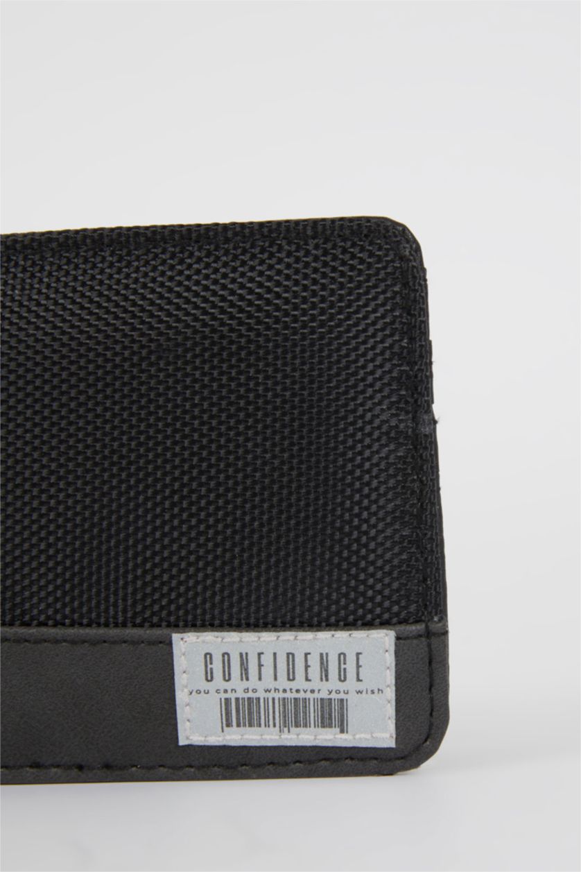 Men Black Men Faux Leather Wallet