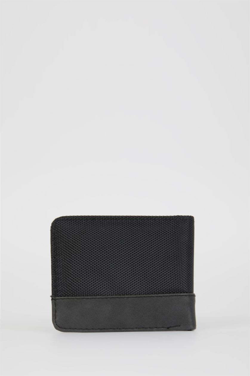 Men Black Men Faux Leather Wallet