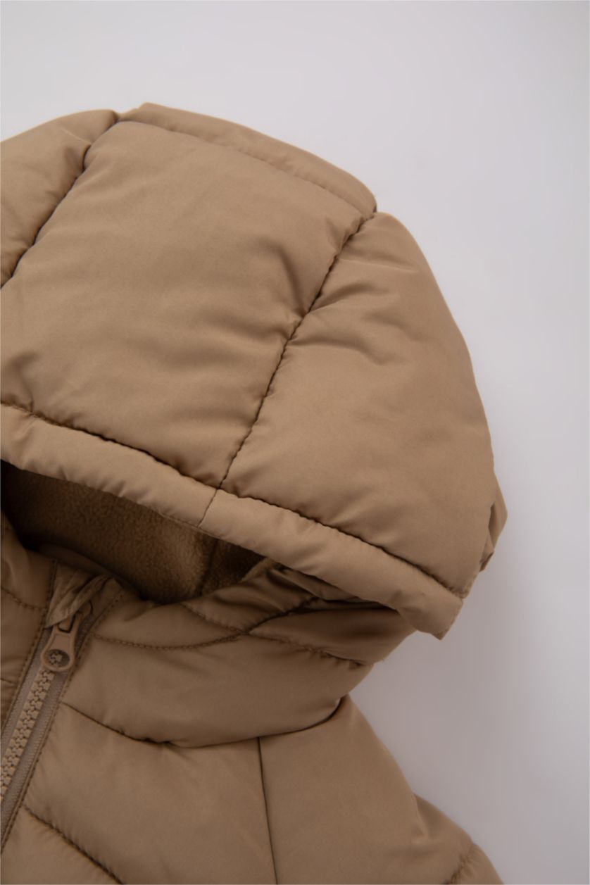 Малыши мальчики Бежевый Куртка стандартного кроя из микрофибры для малышей мальчиков