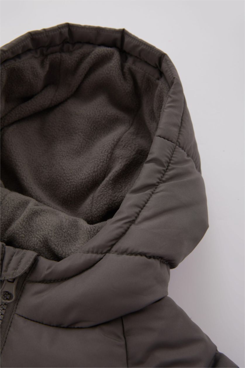 BÉBÉ GARÇON Gris Foncé Doudoune à capuche Pour Bébé Garçon