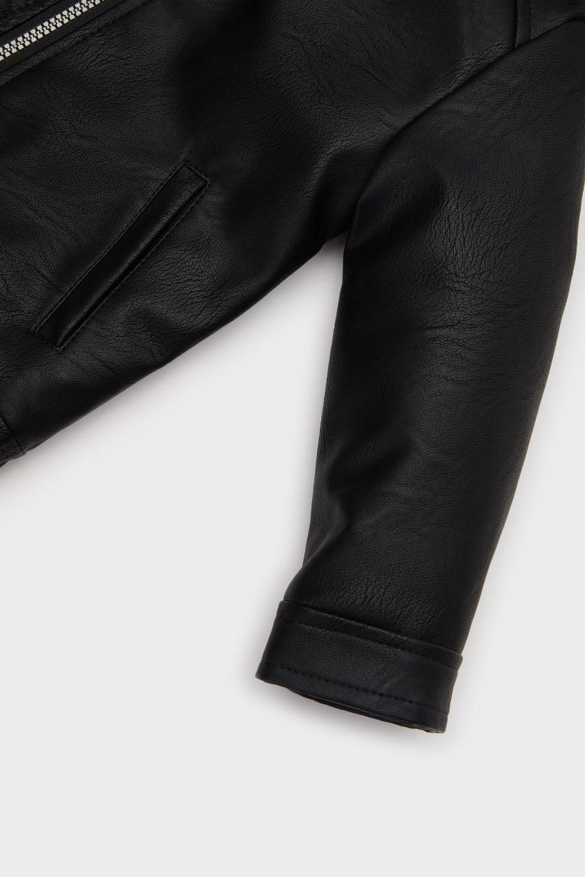 BABY BOY Black Baby Boy Plush Lined Hooded Puffer Jacket