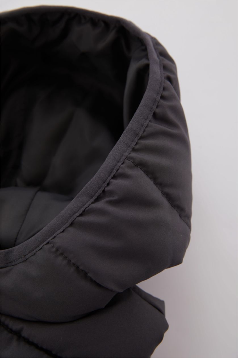 BABY BOY Anthracite Baby Boy Waterproof Puffer Vest