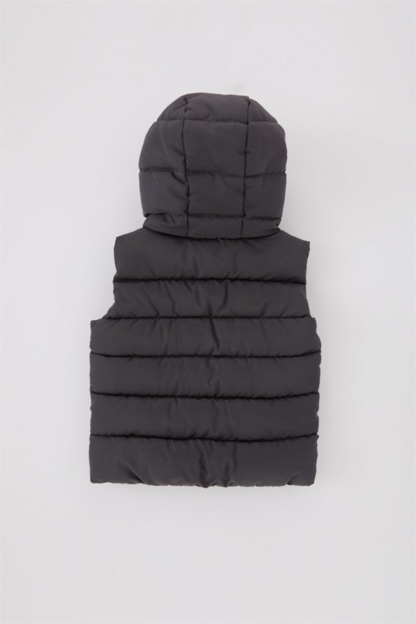 BABY BOY Anthracite Baby Boy Waterproof Puffer Vest