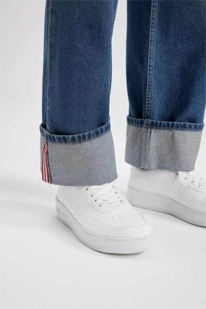 FEMME Bleu High Waist Relax Fit Trousers