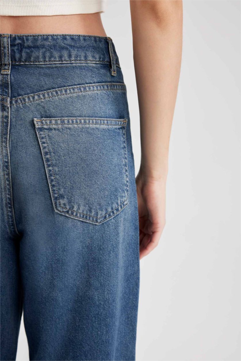 FEMME Bleu High Waist Relax Fit Trousers