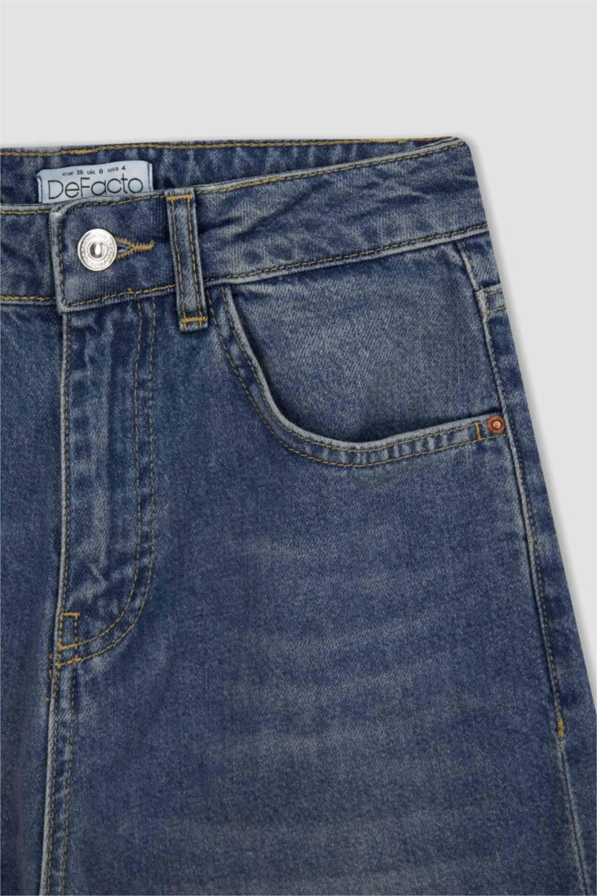 FEMME Bleu High Waist Relax Fit Trousers