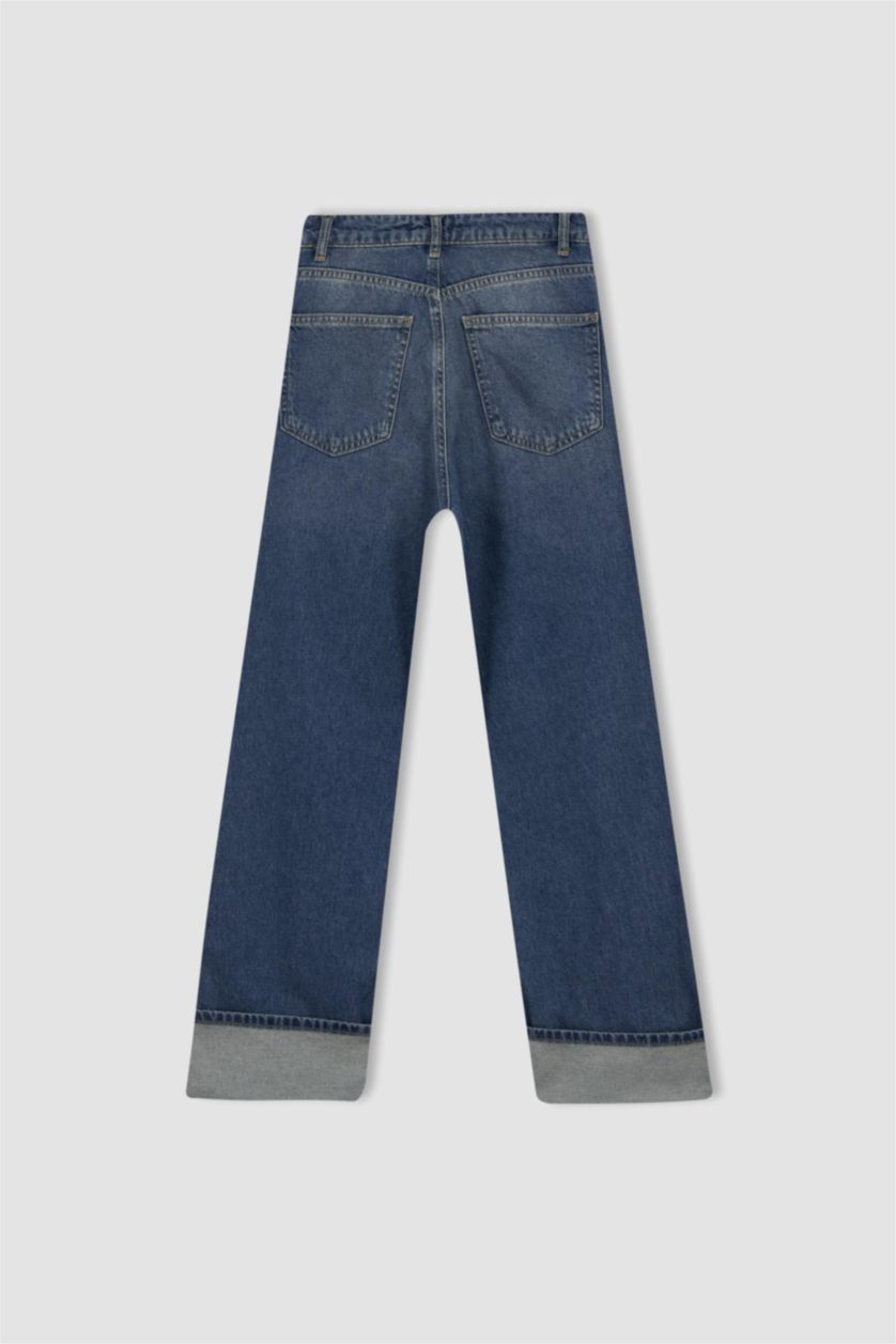 FEMME Bleu High Waist Relax Fit Trousers