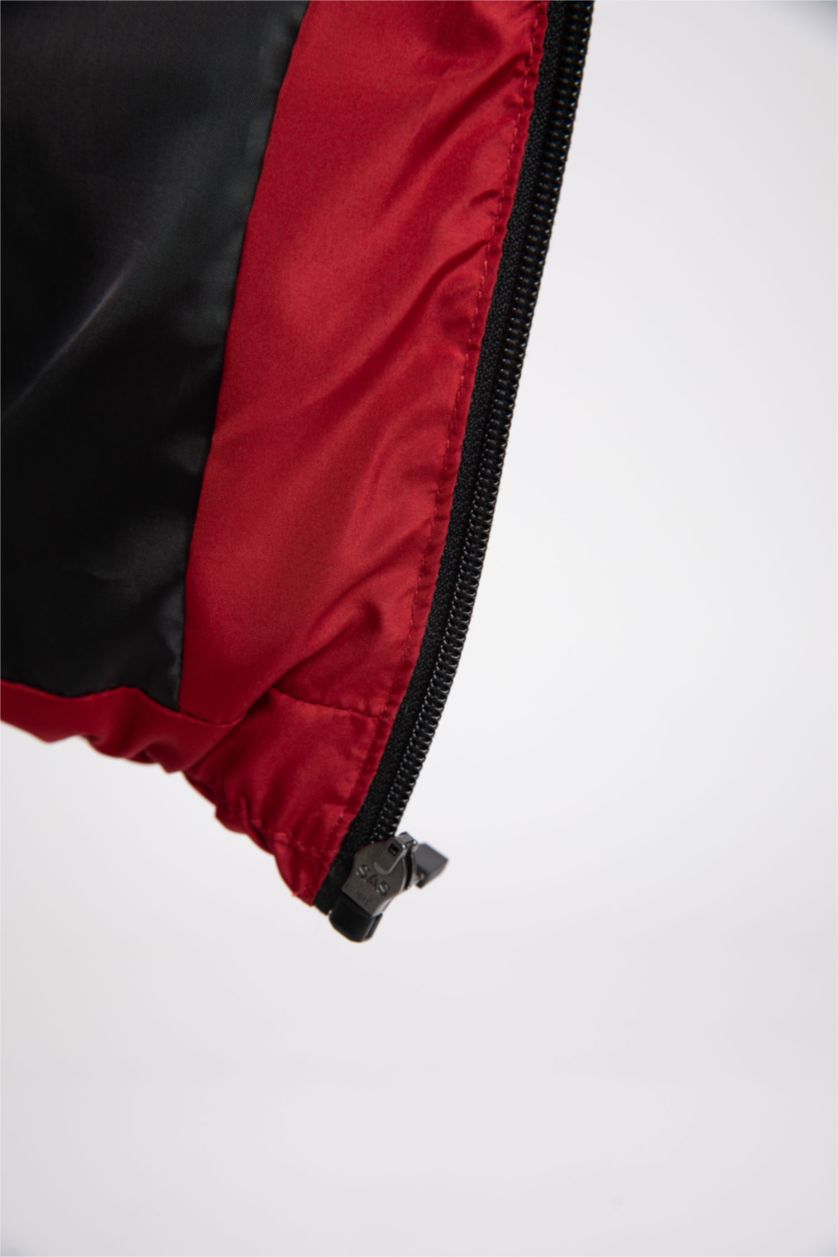 BOYS & TEENS Bordeaux Boy Hooded Water Repellent Puffer Jacket