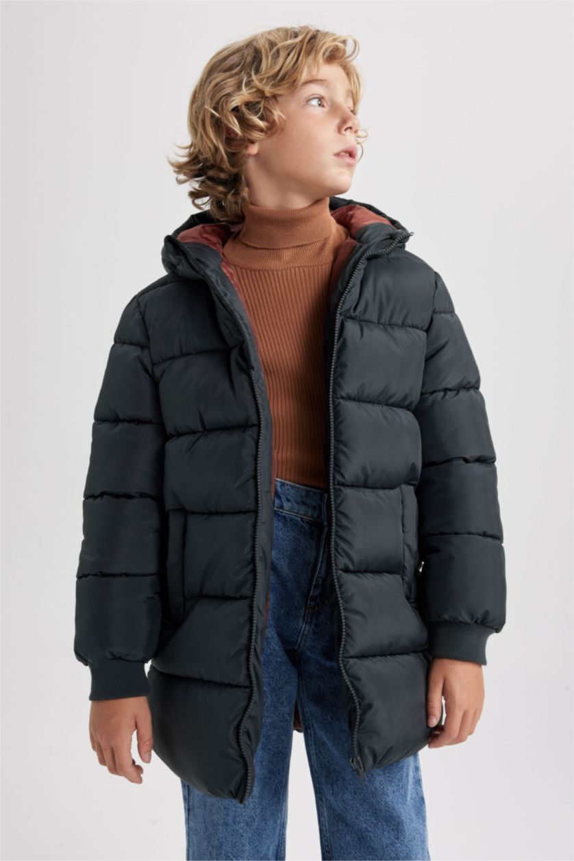 أولاد أنثرا قمصلة نفخ ولادي بغطاء للرأس