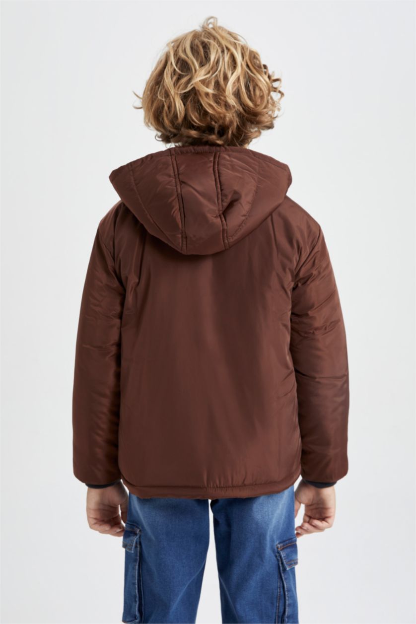 أولادي بني جاكيت بامب اولادي طارد للماء بكابيشون