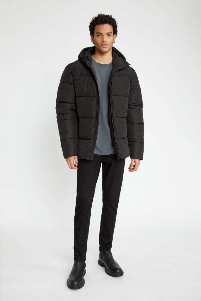 MAN Black Puffer Jacket