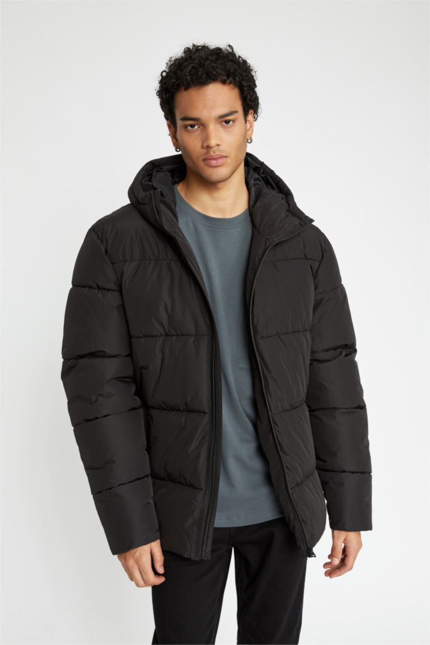 MAN Black Puffer Jacket