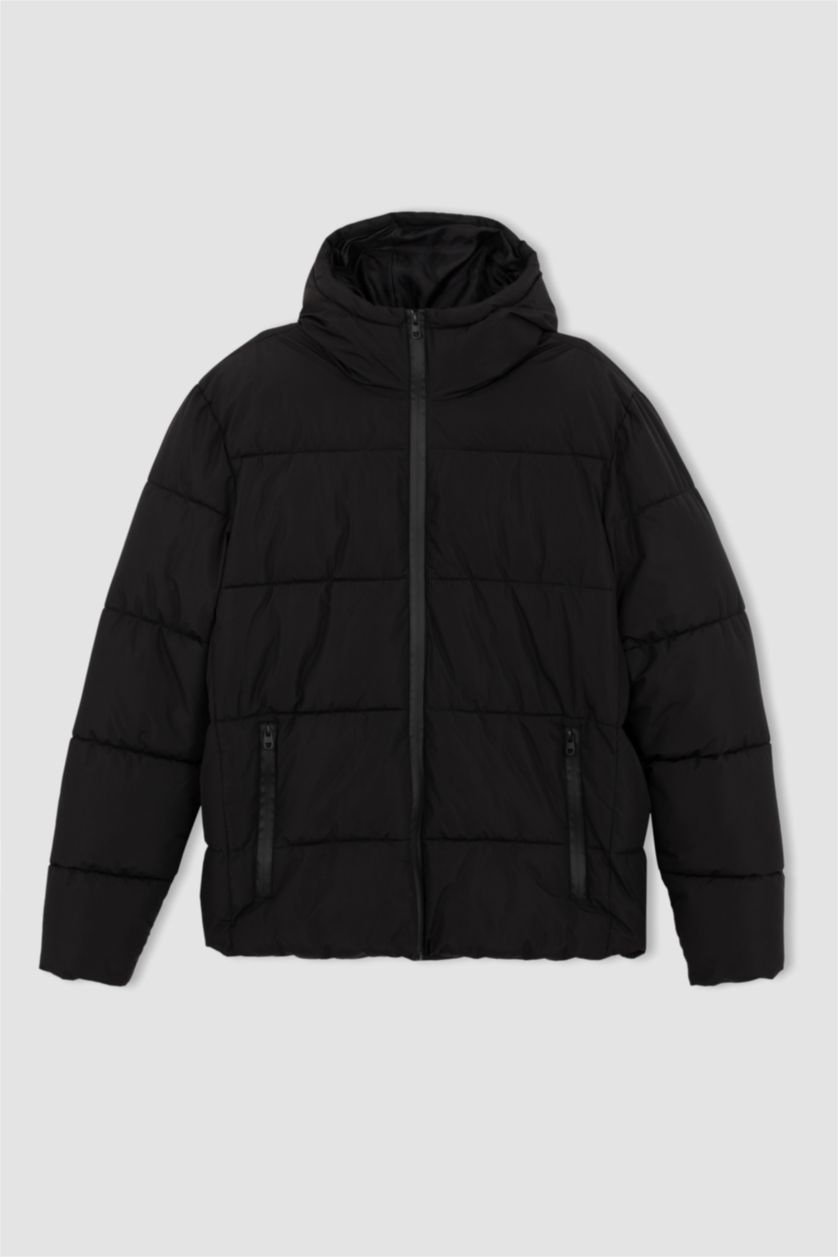 MAN Black Puffer Jacket