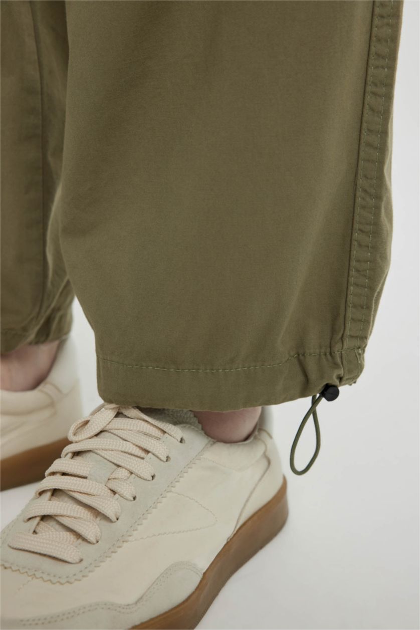 Женщины Темный хаки Брюки из габардина, Coool