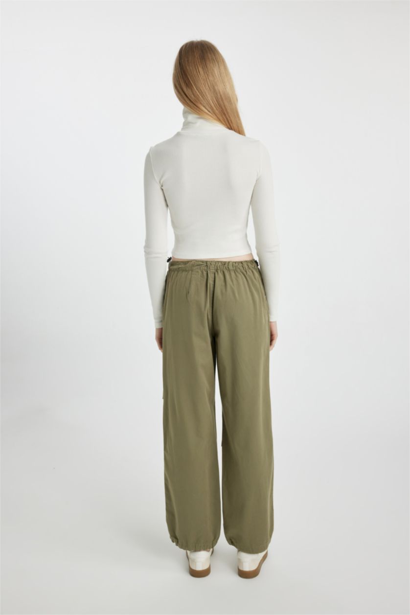 Женщины Темный хаки Брюки из габардина, Coool