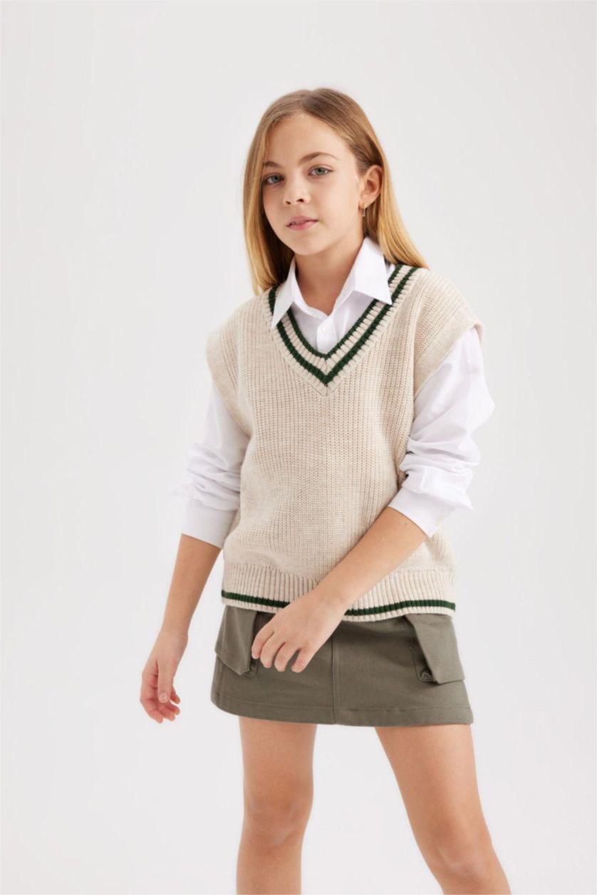 GIRLS & TEENS Ecru Girl Vest