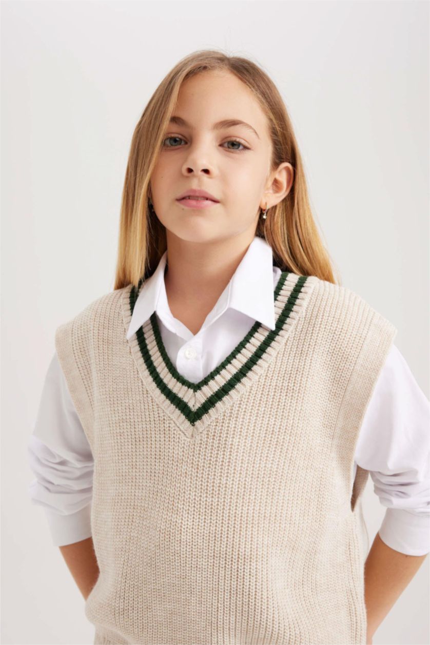 GIRLS & TEENS Ecru Girl Vest