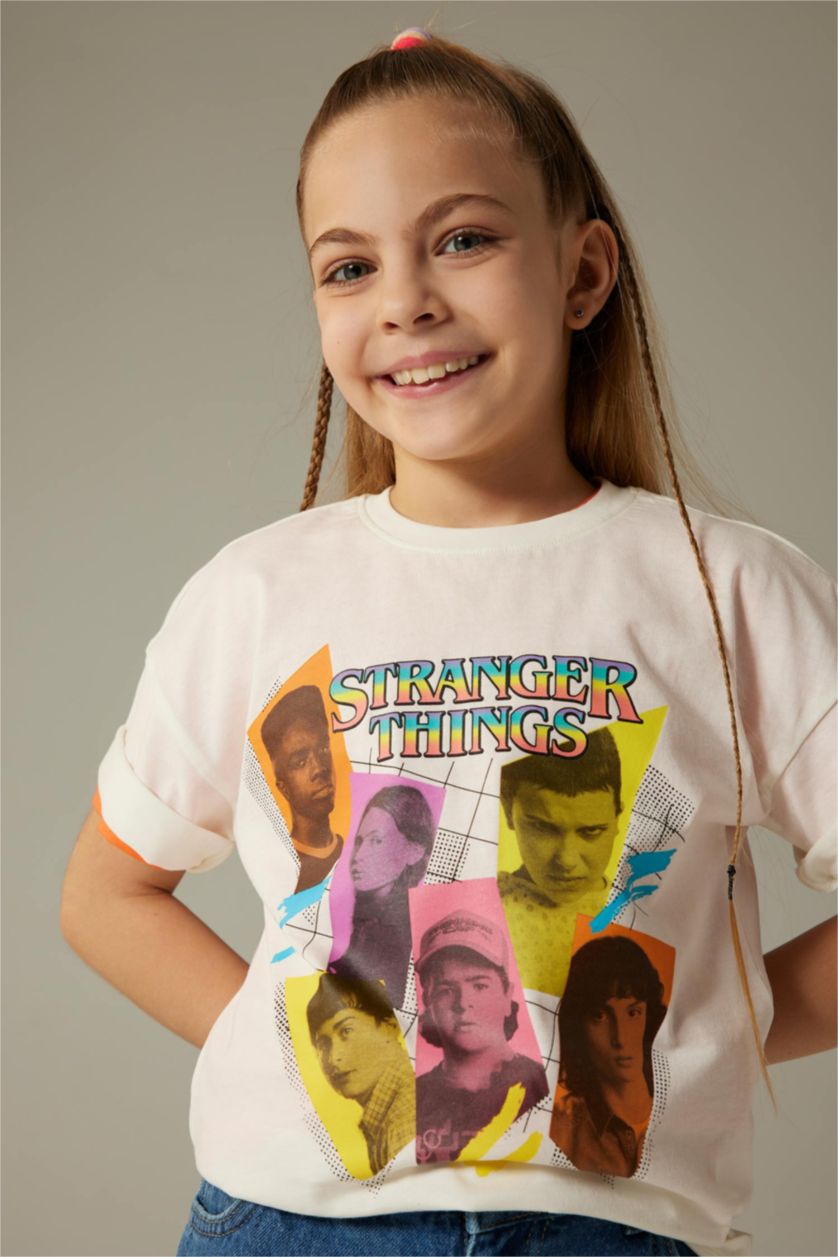 بناتي بيج فاتح تي شيرت قصة مريحة من سترينجر ثينقز