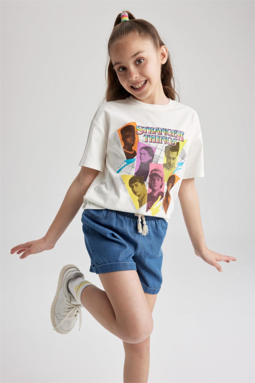 بناتي بيج فاتح تي شيرت قصة مريحة من سترينجر ثينقز