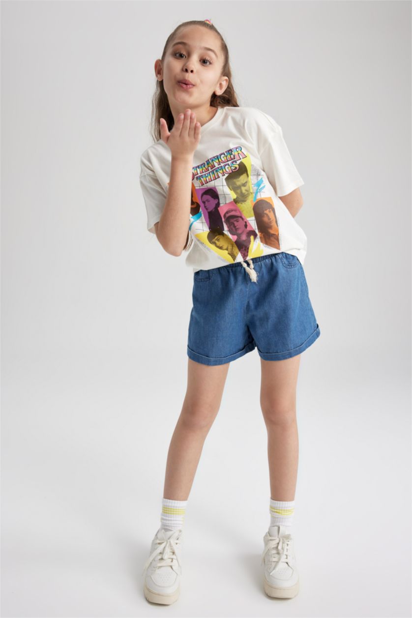 بناتي بيج فاتح تي شيرت قصة مريحة من سترينجر ثينقز