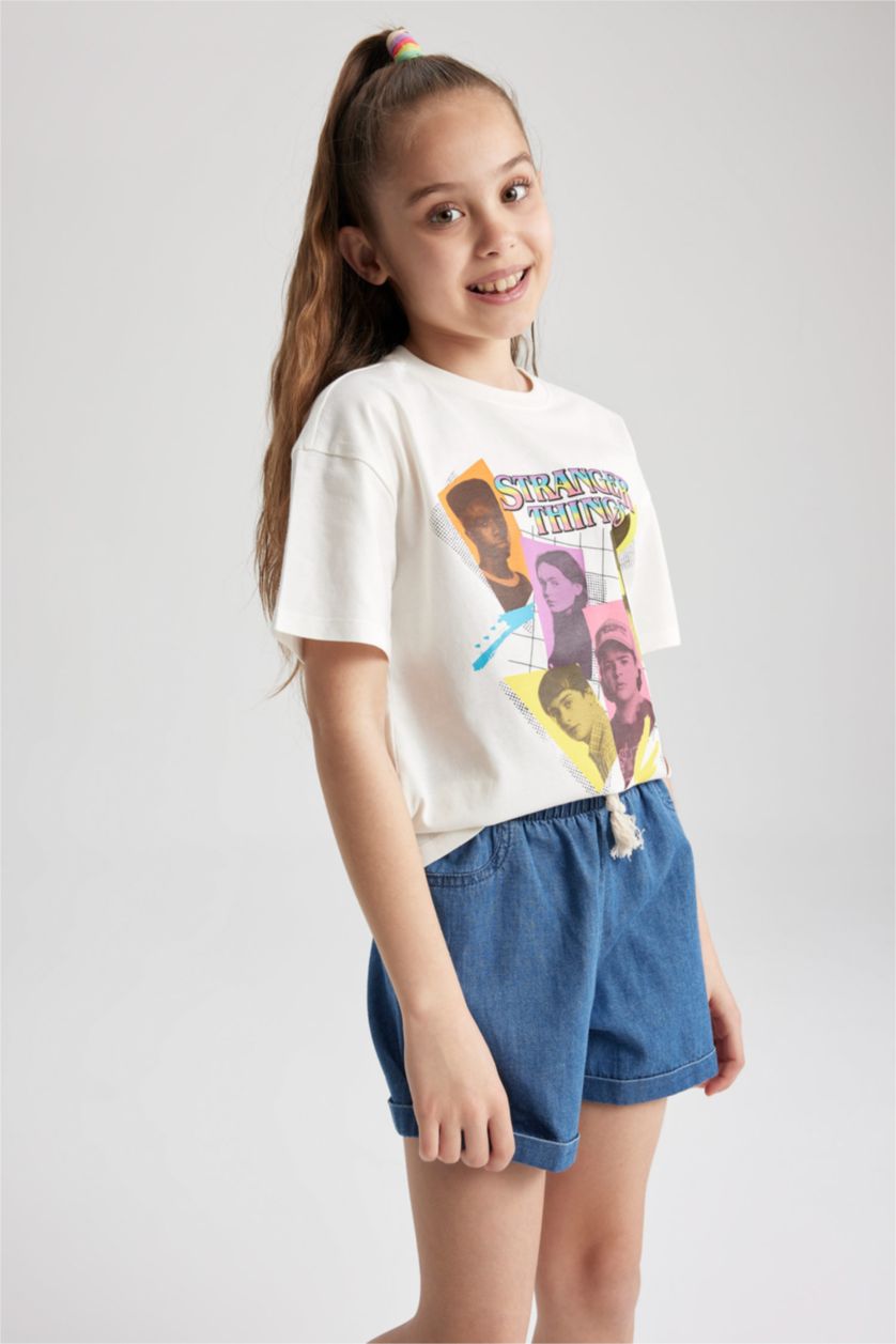 بناتي بيج فاتح تي شيرت قصة مريحة من سترينجر ثينقز