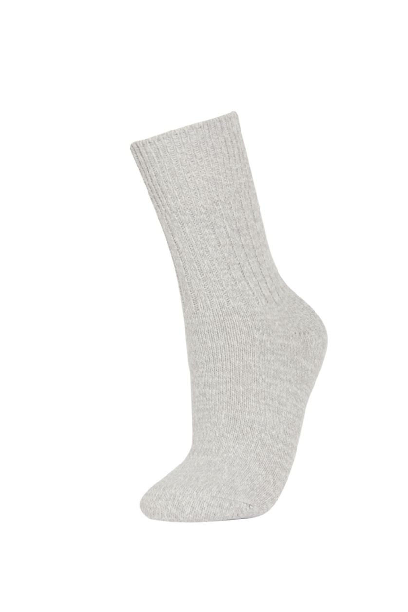 Kadın Karma Kadın 2'li Pamuklu Uzun Çorap