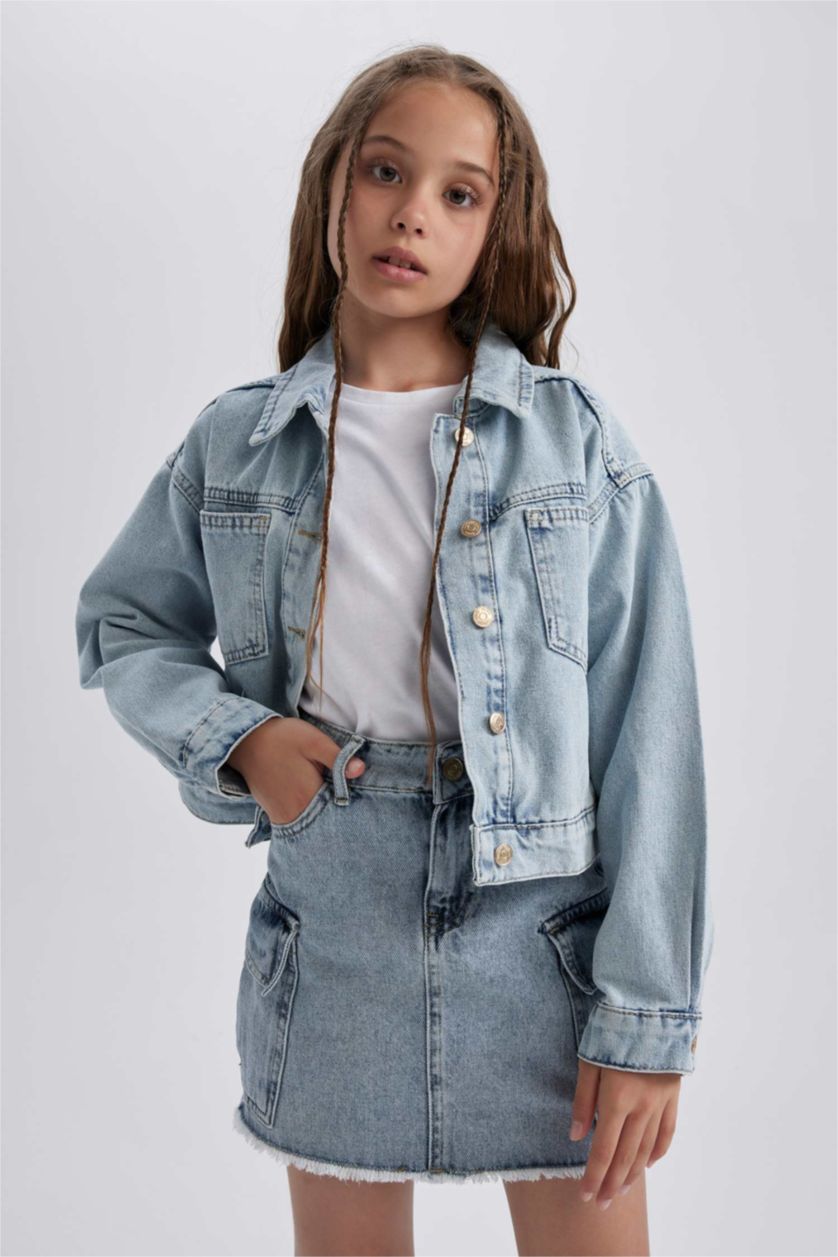 GIRLS & TEENS Light Blue Girl Jacket