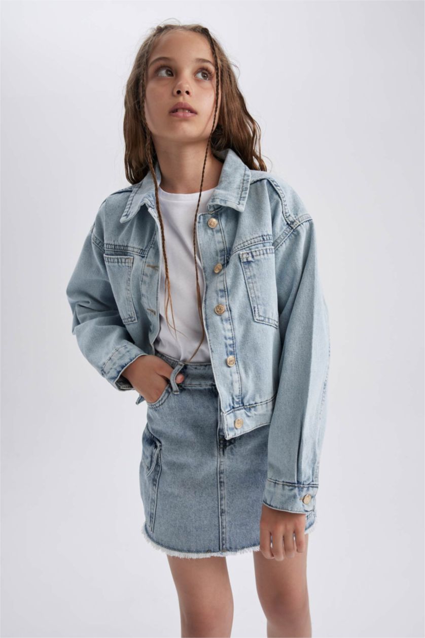 GIRLS & TEENS Light Blue Girl Jacket
