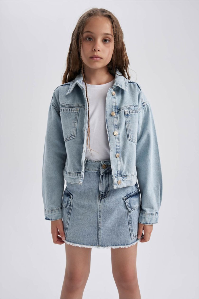 GIRLS & TEENS Light Blue Girl Jacket