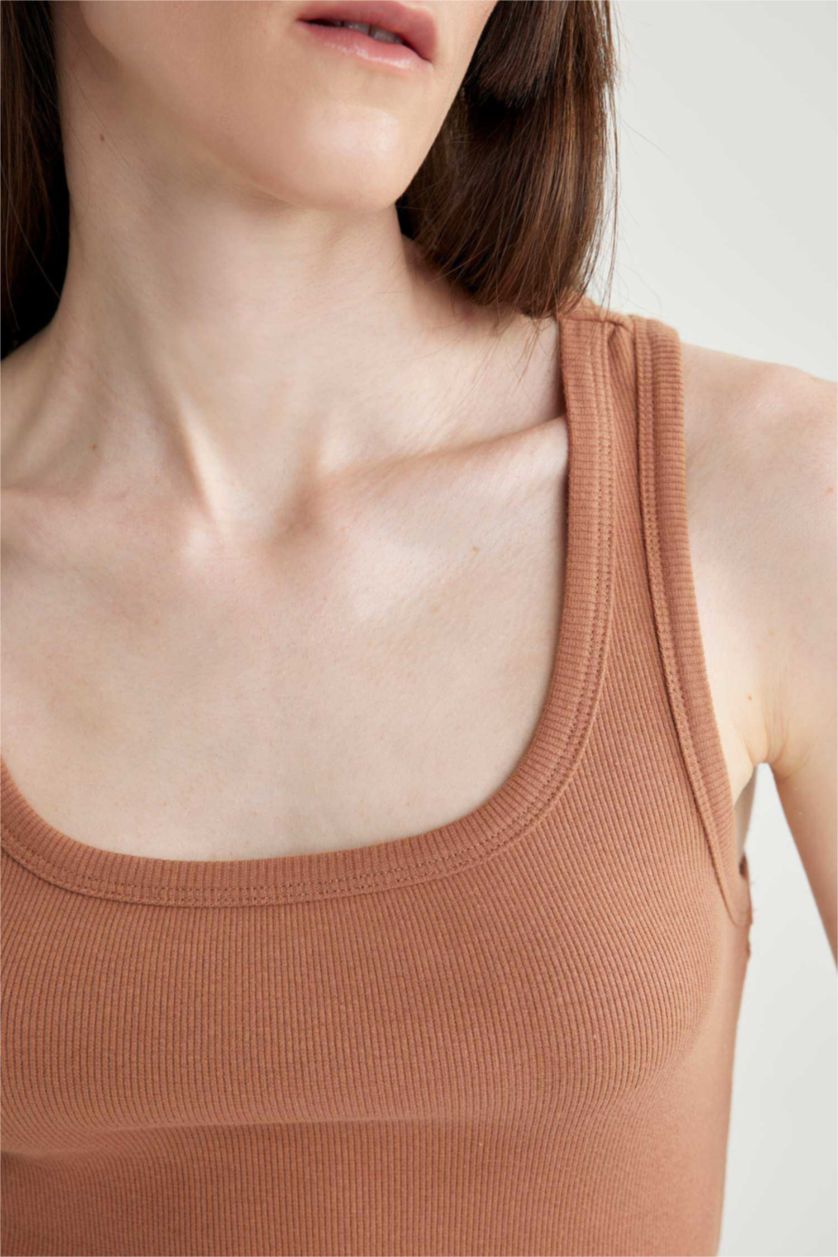 FEMME Marron Foncé Coupe slim raccourcie
