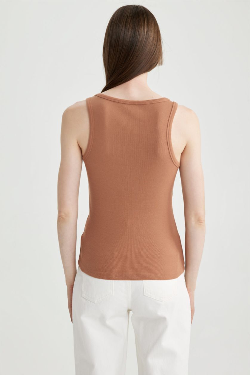 FEMME Marron Foncé Coupe slim raccourcie