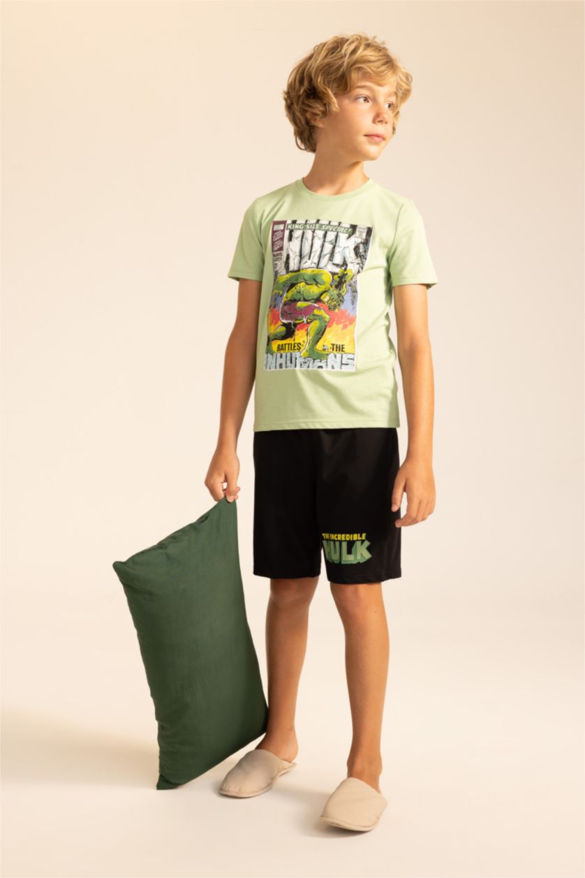 GARÇONS Vert Clair Pyjama Garçon Marvel Comics