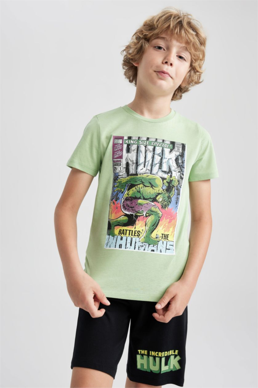 GARÇONS Vert Clair Pyjama Garçon Marvel Comics