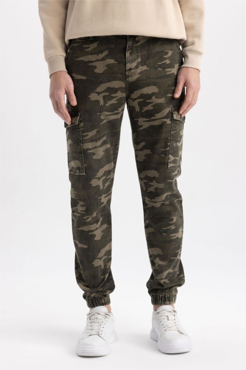 Erkek Bej Regular Fıt Pantolon