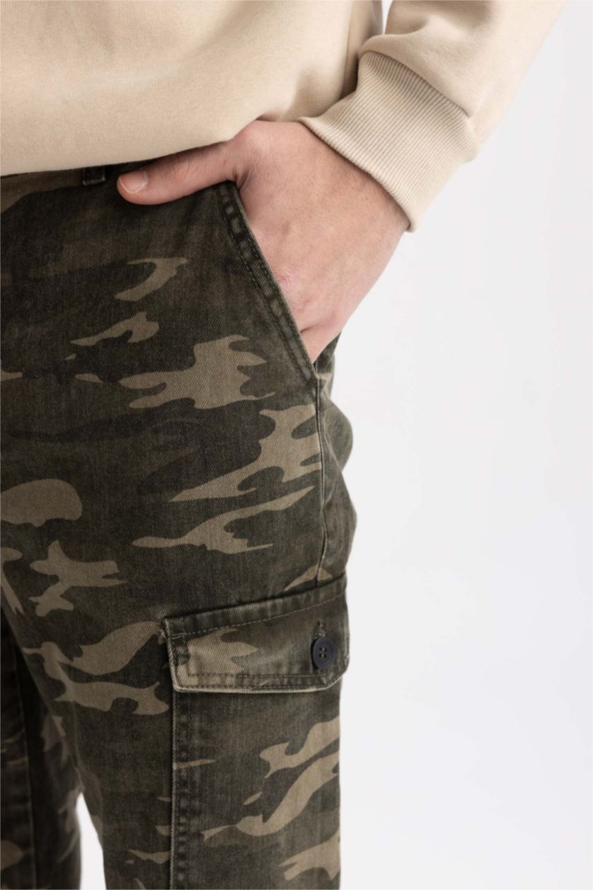 Erkek Bej Regular Fıt Pantolon