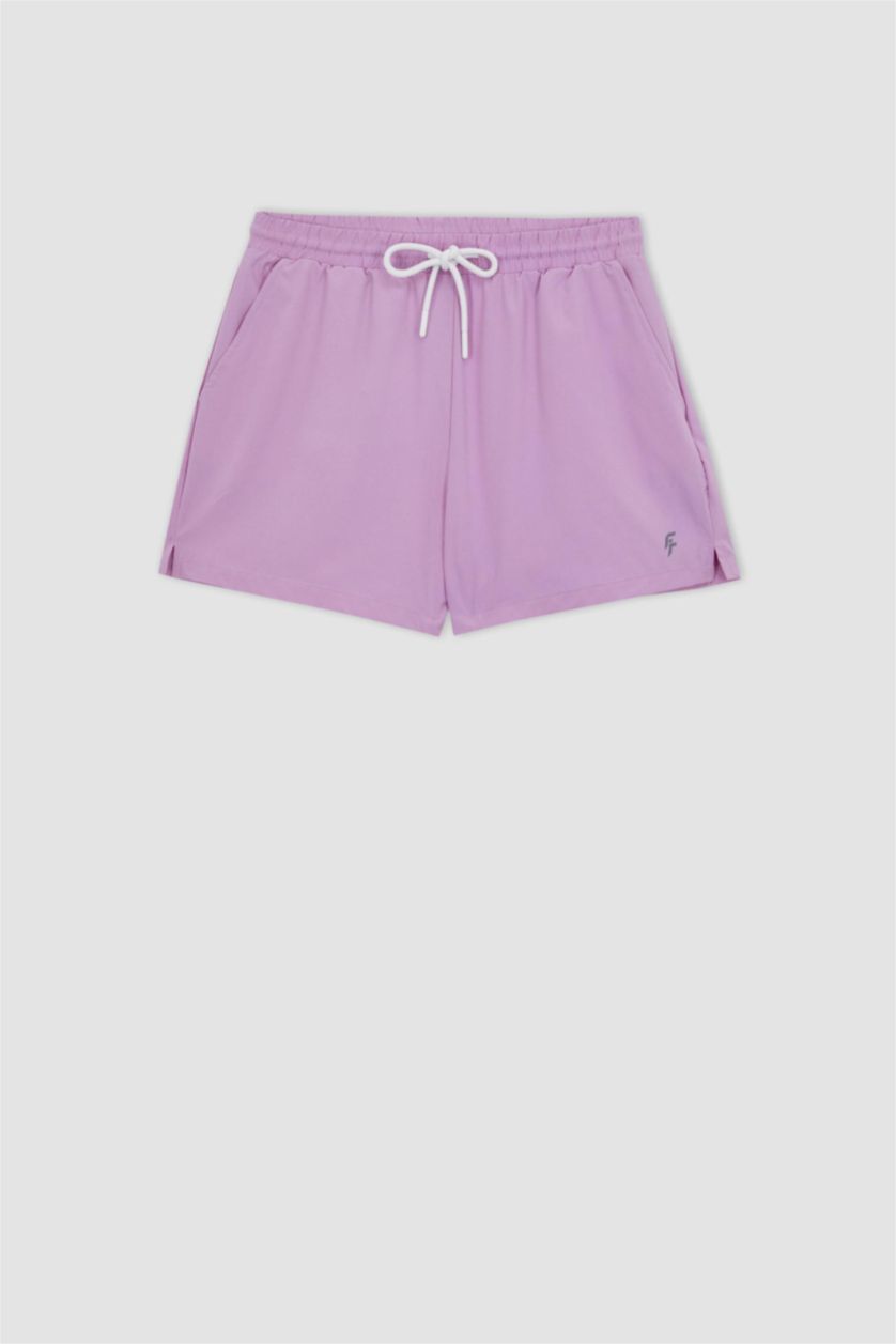 WOMAN Pink Standard Fit Sports Woven Shorts