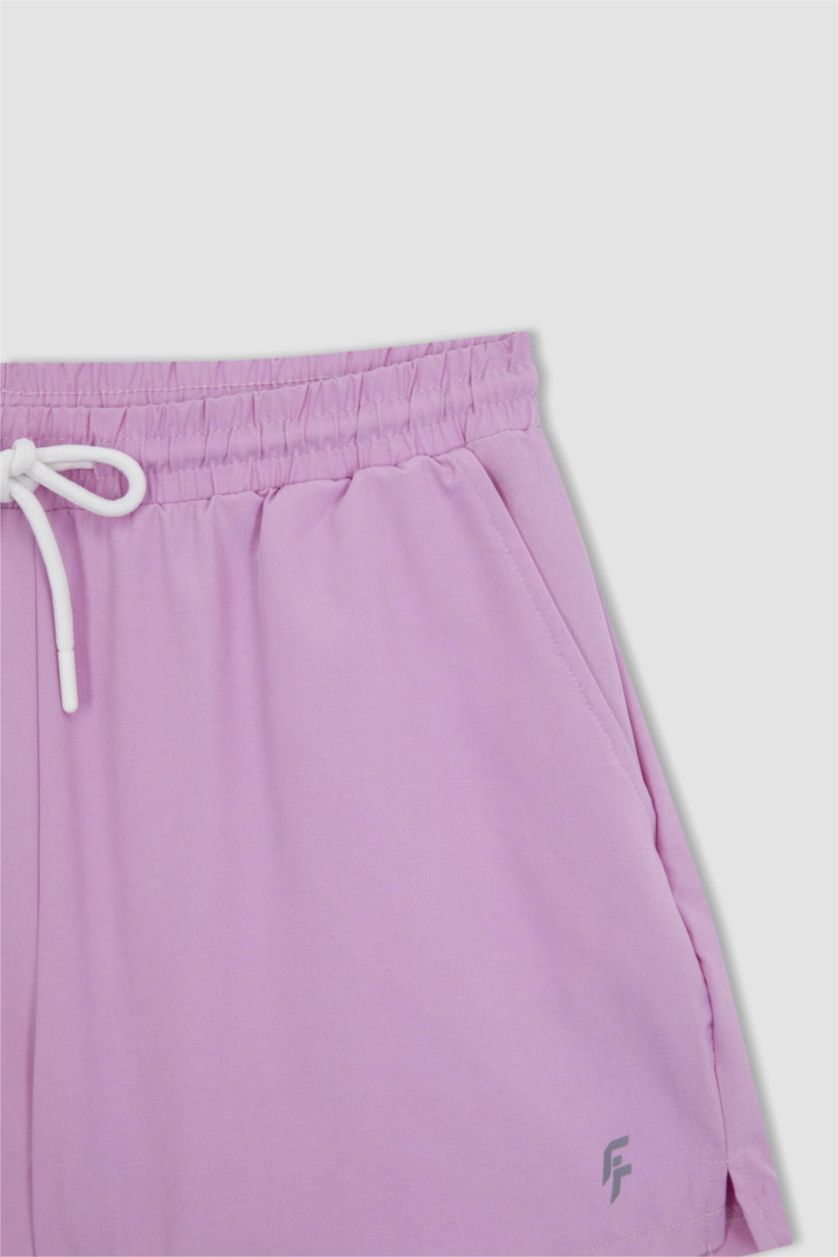 WOMAN Pink Standard Fit Sports Woven Shorts