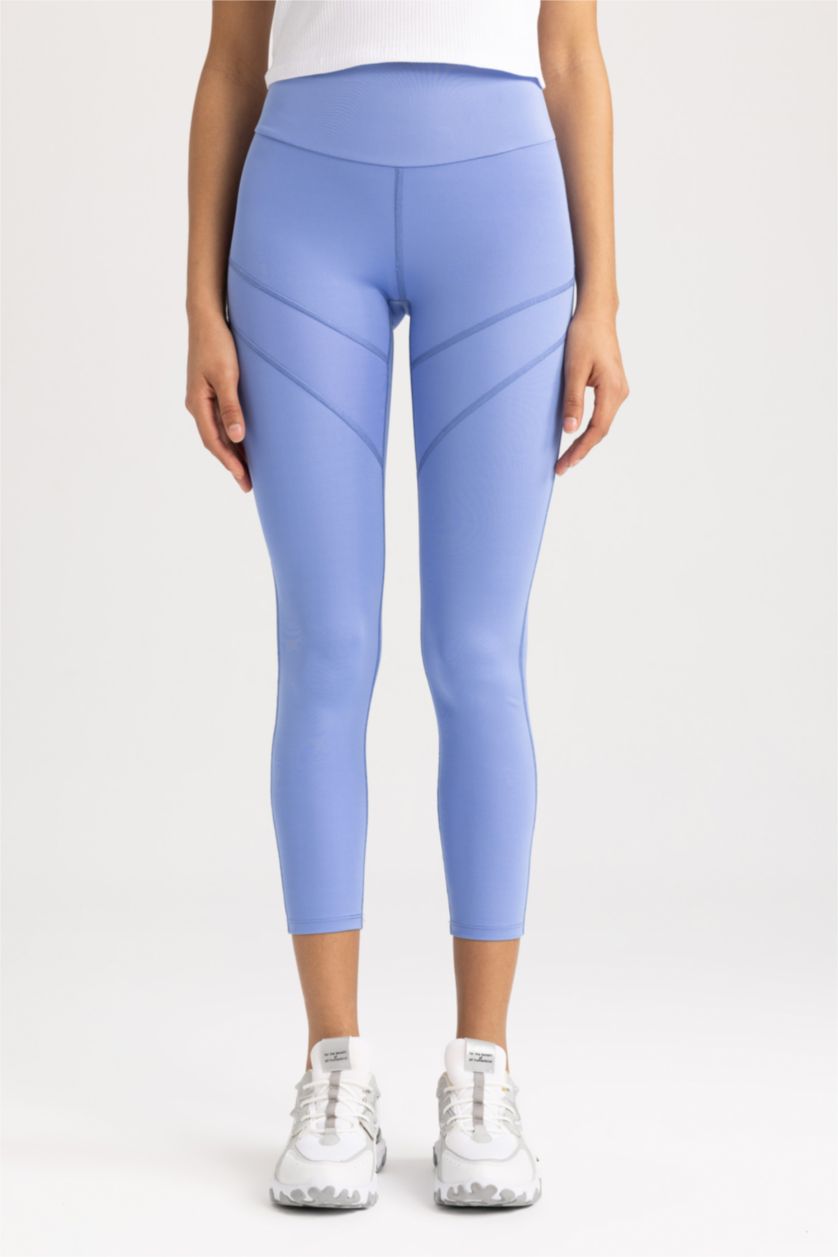 FEMME Violet Leggings de sport taille haute